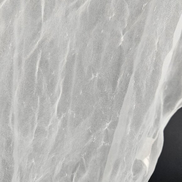 Vintage Sears Sheer Robe Womens Large Nylon Lace Trim Lingerie Made USA 70s - Picture 6 of 8